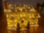 Vintage Lemax Christmas village house with lights