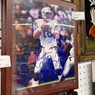 Signed photograph of Colts football player
