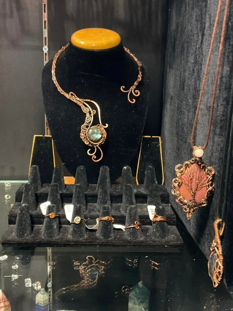 Vintage handmade copper jewelry