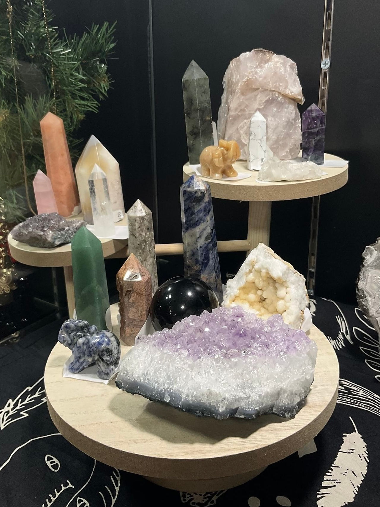 Collection of crystals