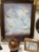 Antique Painting of Flying Birds
