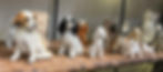 Porcelain dog figurines