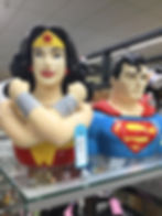 Statues of super heros