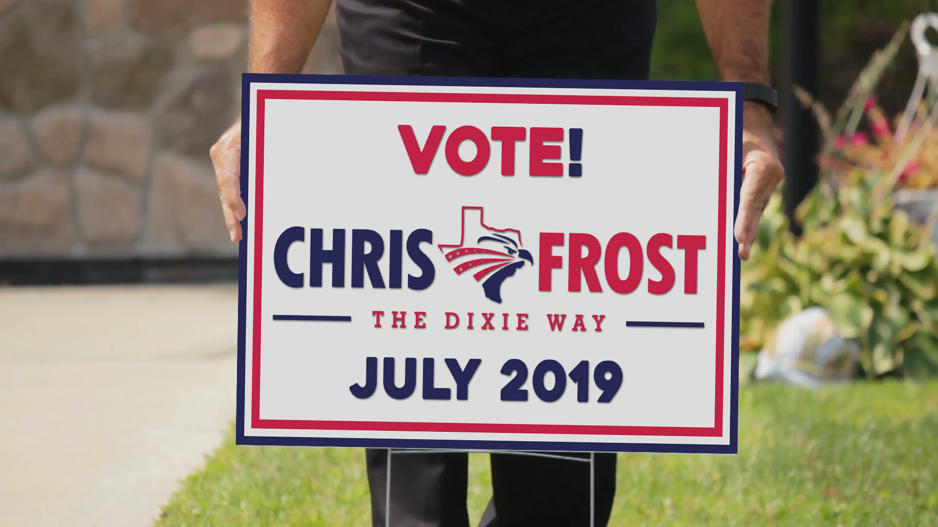 Chris Frost Election Lawn Poster