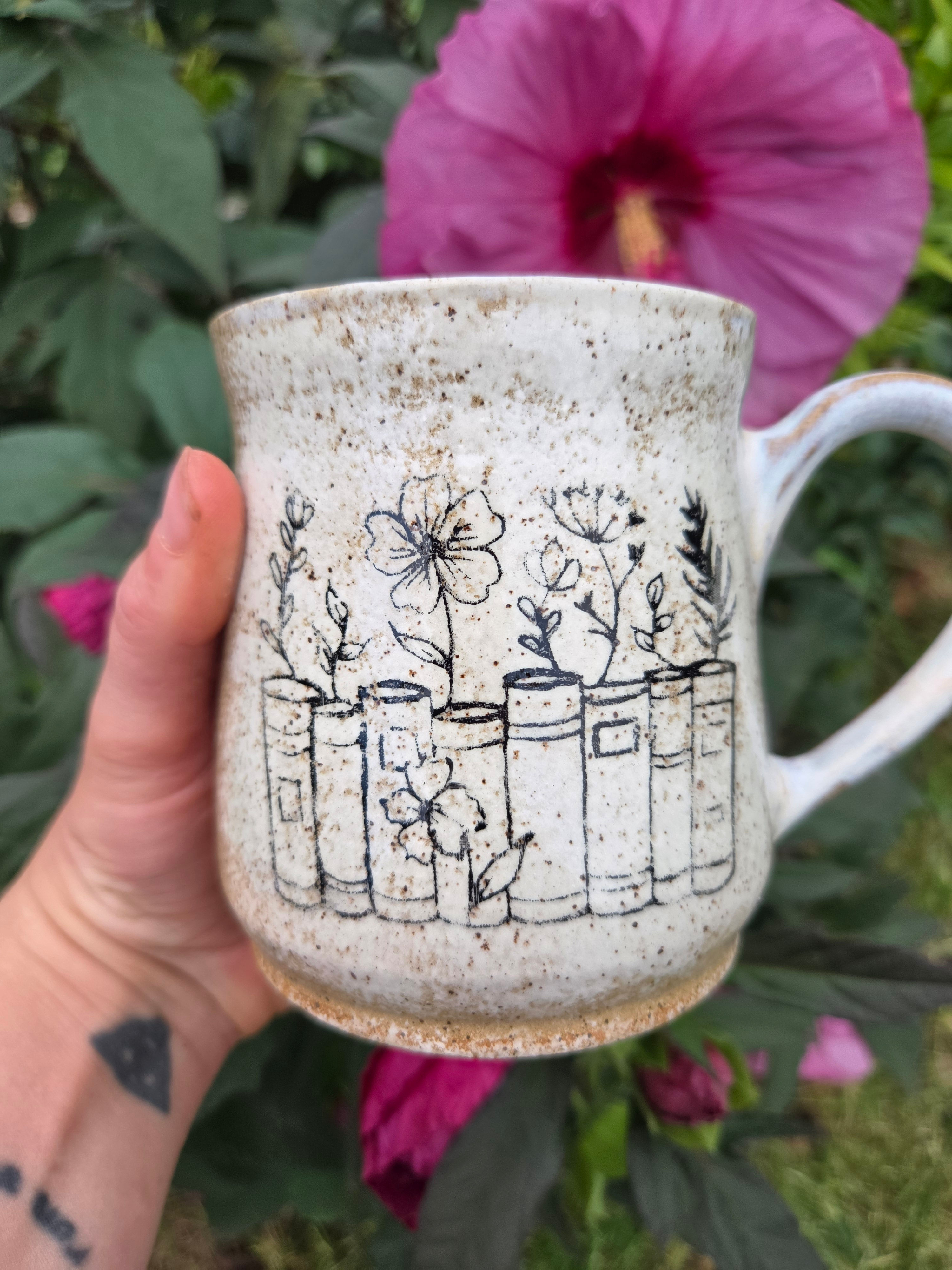 Flower Books Mug