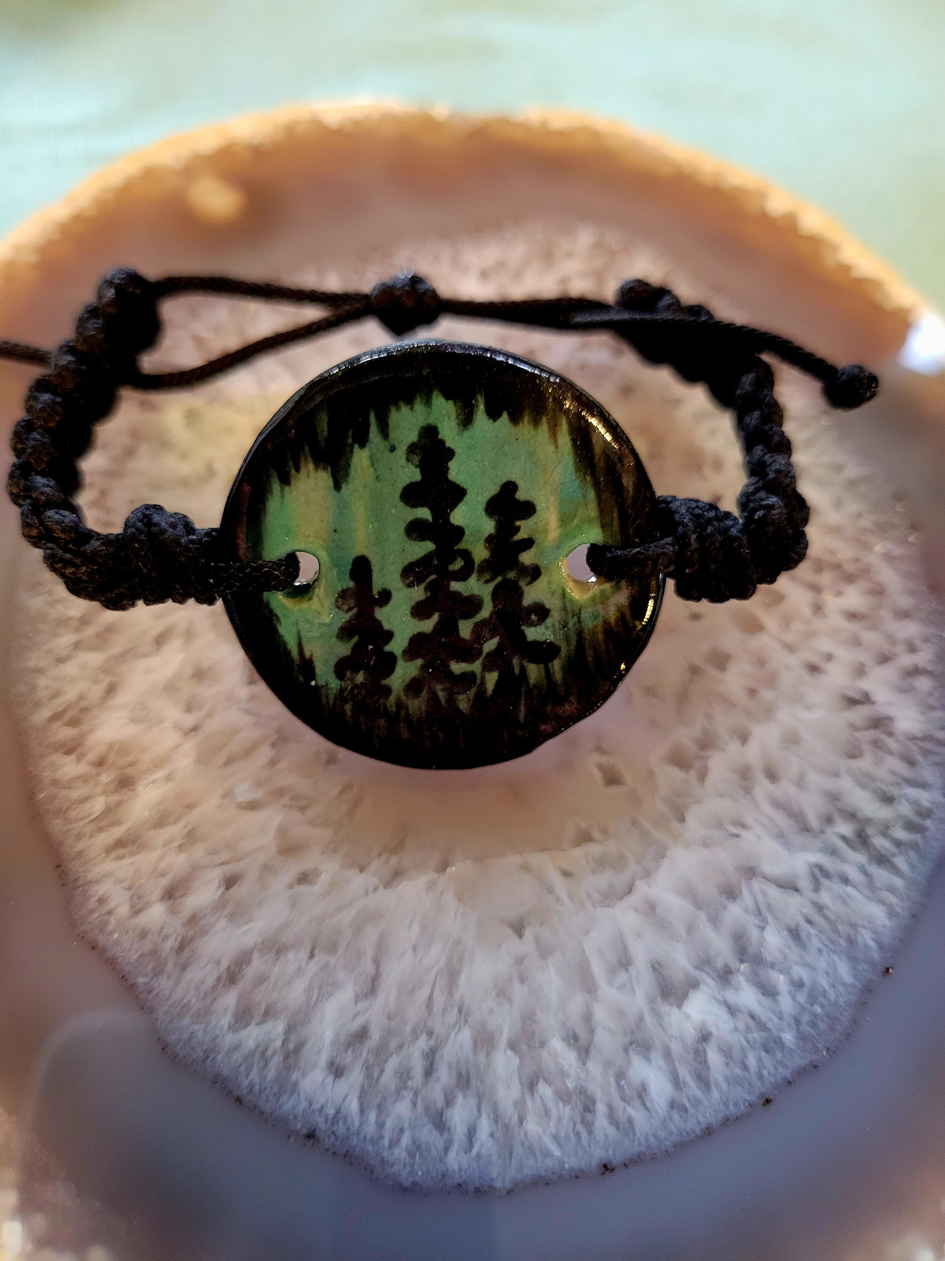 Ceramic Bracelet-Northern Lights-Paracord-2