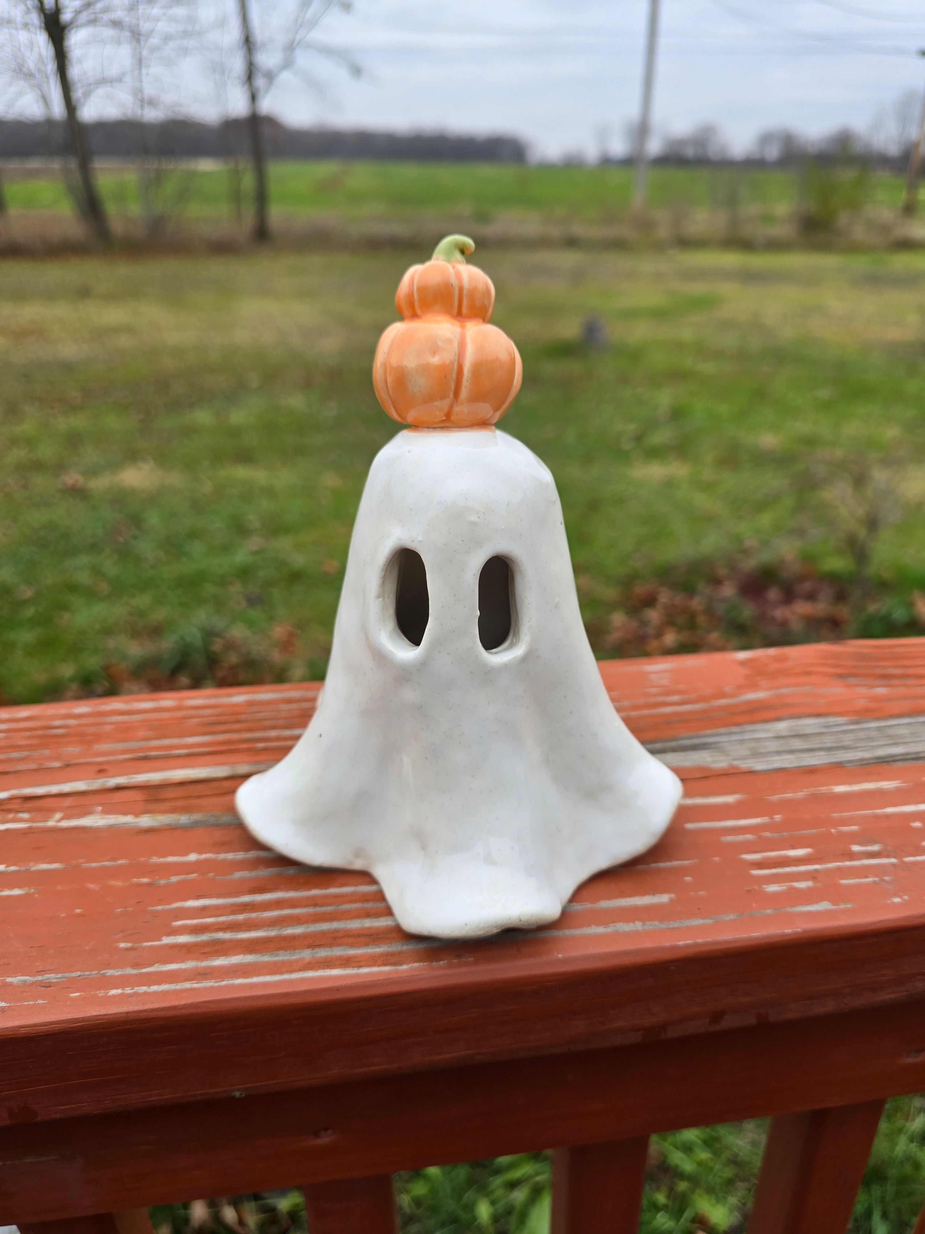 Ghostie Luminary-Pumpkin