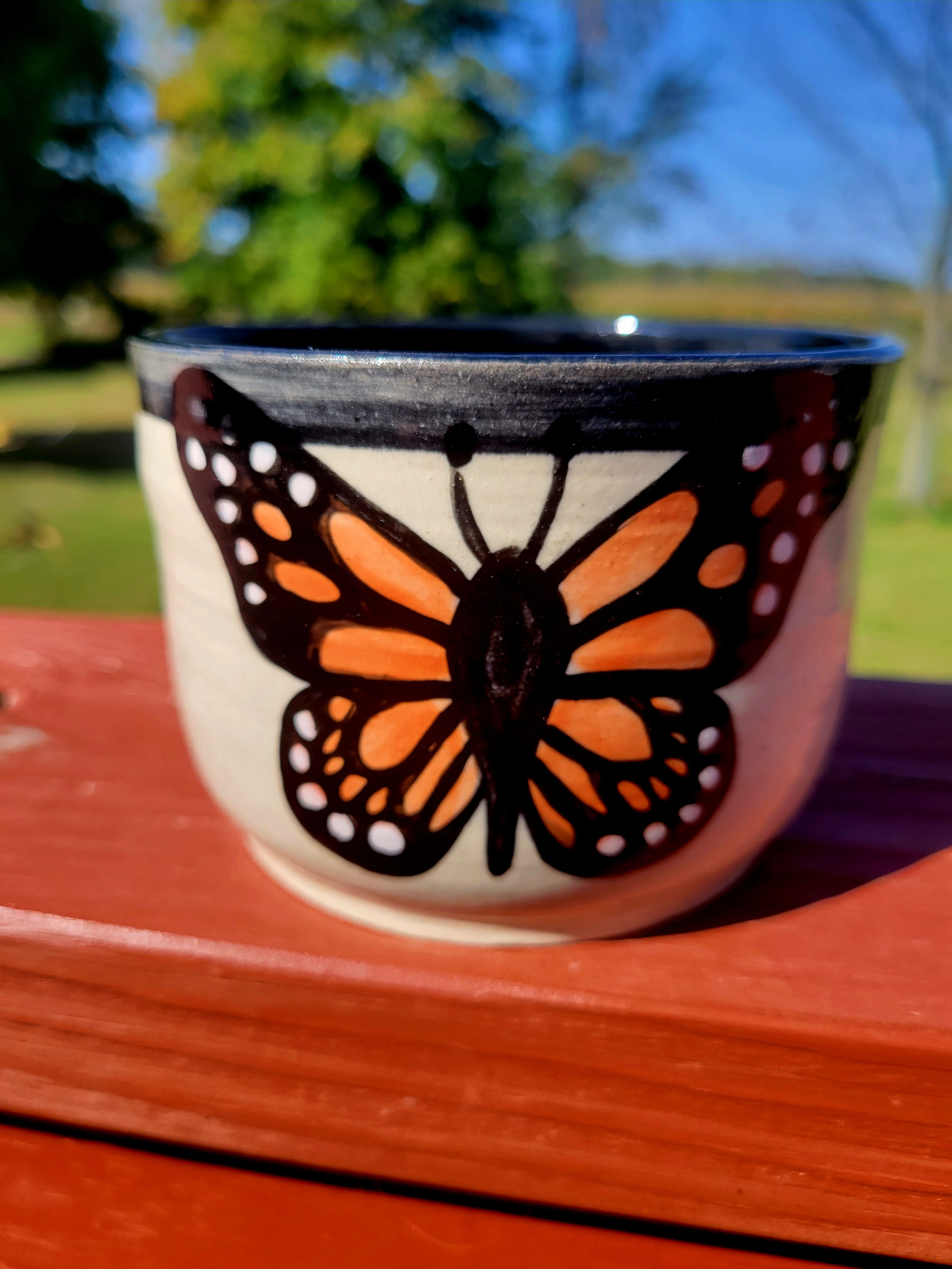 Butterfly Ceramic Planter