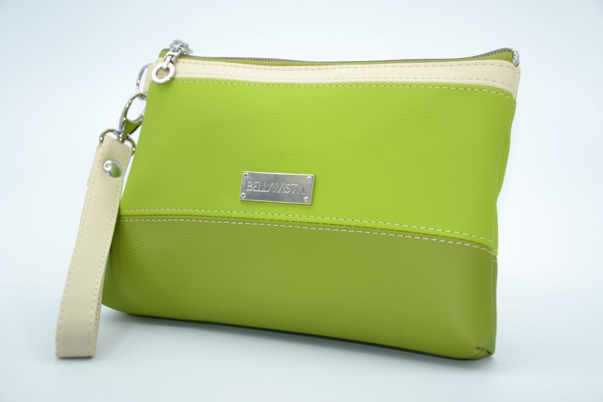 POCHETTE CLIO VERDE&PANNA