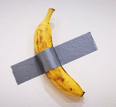 Duct-taped banana Maurizio