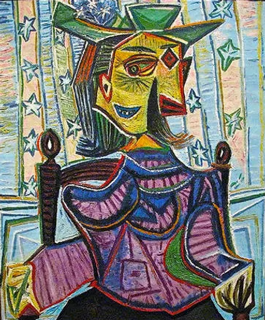 Picasso's Dora Maar in an Armchair