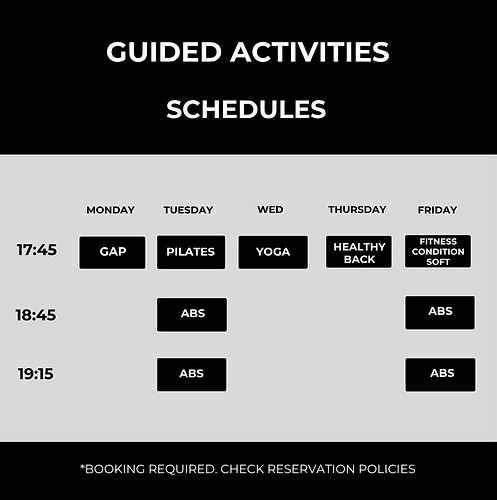 SCHEDULES
