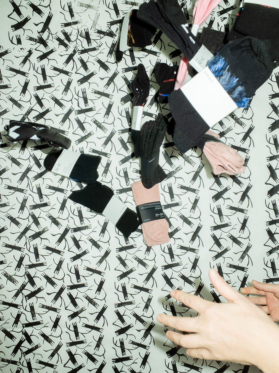 Miniatura: Ponožky Ankles on Fire II - Tereza Rosalie Kladošová pro Ferdinand.