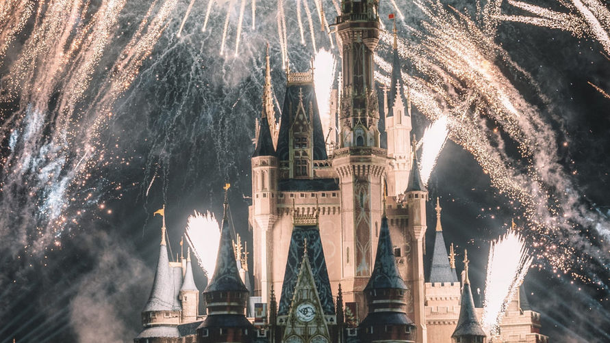 fireworks wdw castle