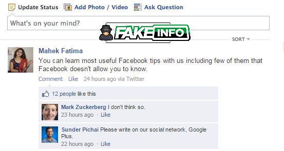 fake facebook post creator