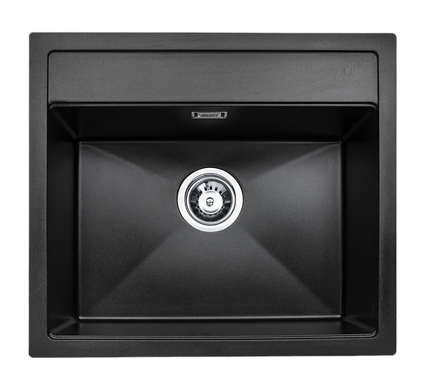 GRANITE SINK AND WASHBASIN, BLACK.