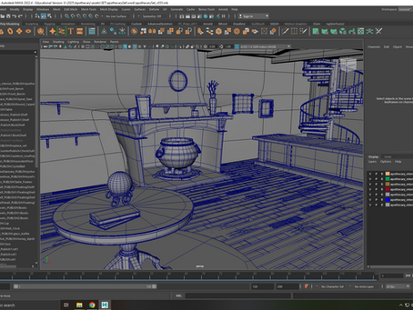 The Apothecary Week 16 - Pre-Layout and Set Dressing