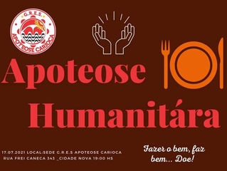 Ação Social da "Apoteose Humanitária" será na sábado, dia 17