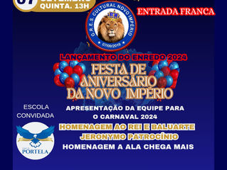 Novo Império comemora aniversário no dia 7 de setembro