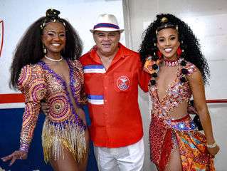 Em noite especial, Ingride Banzo recebe faixa de Madrinha da União da Ilha