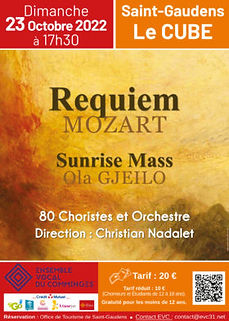Requiem MOZART Sunrise Mass GJEILO