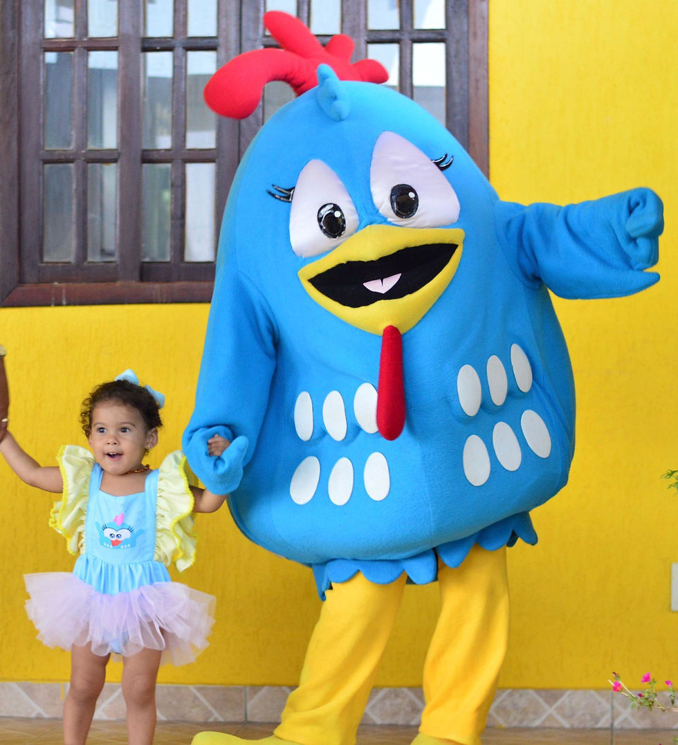 Personagem vivo Galinha pintadinha
