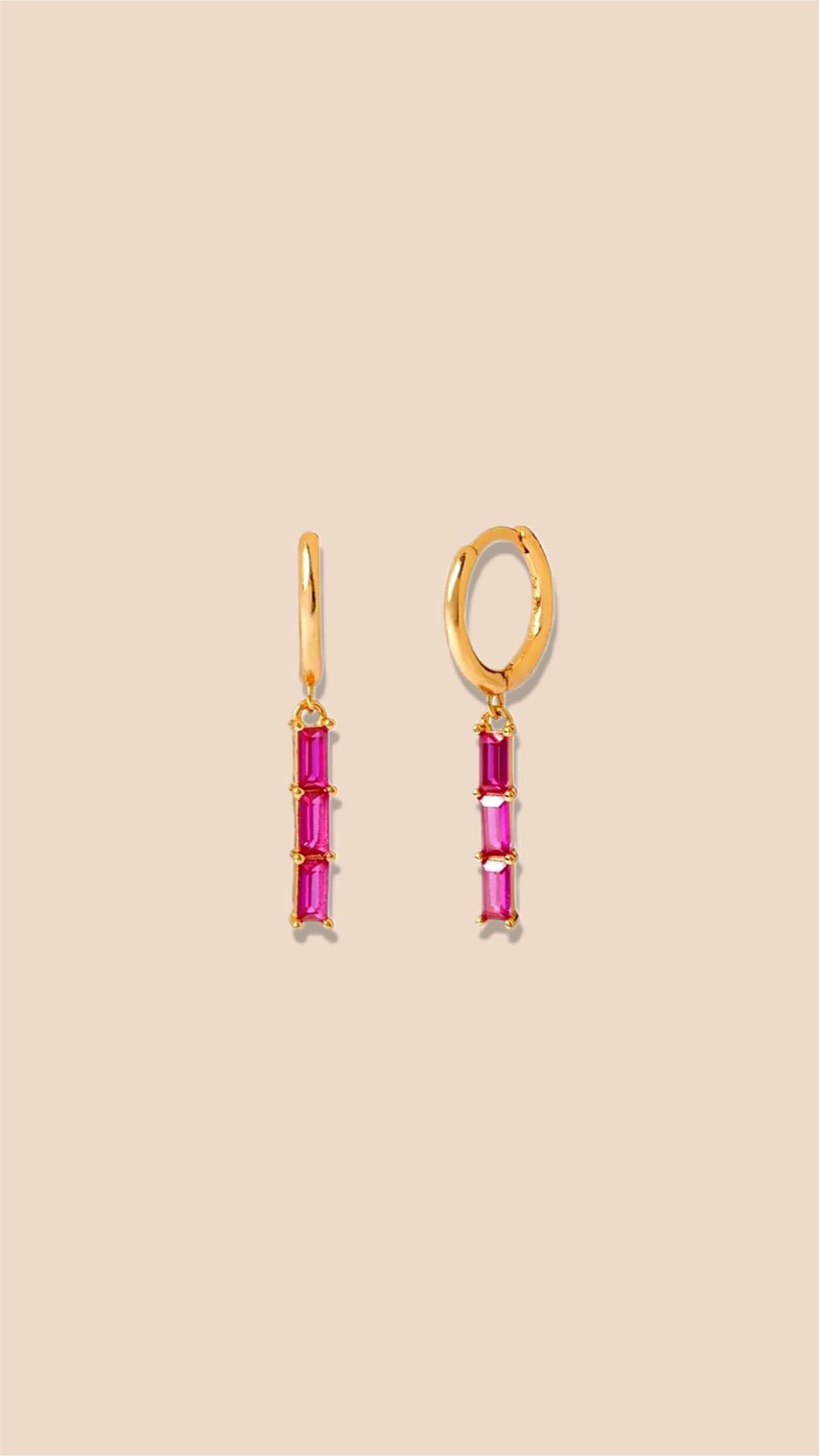 Gold Heidi Hoops