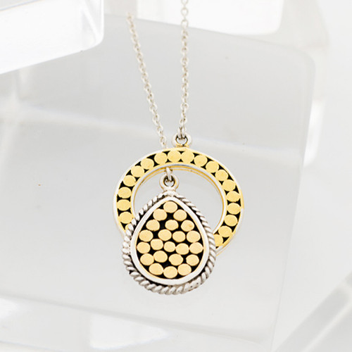 Small Life Circle Lariat Necklace Kathy Kamei