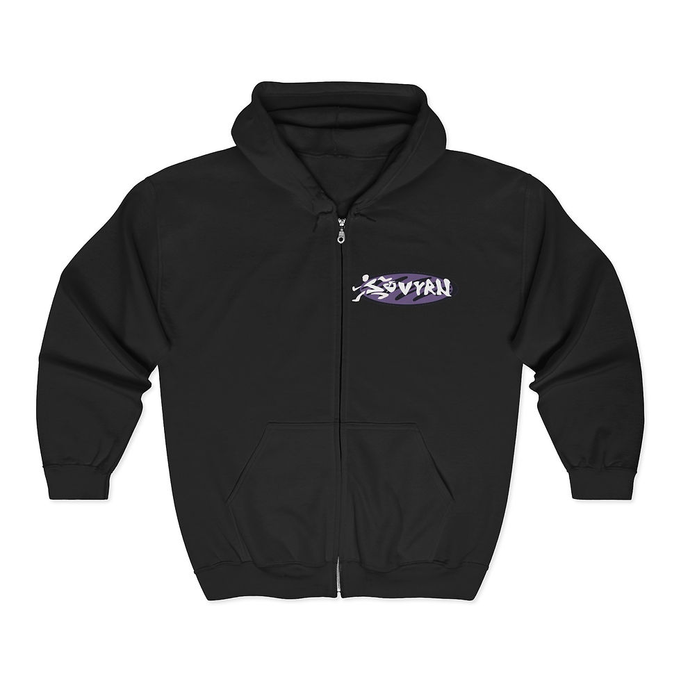 Thumbnail: Skankin’ oval embroidered Full Zip Hooded Sweatshirt