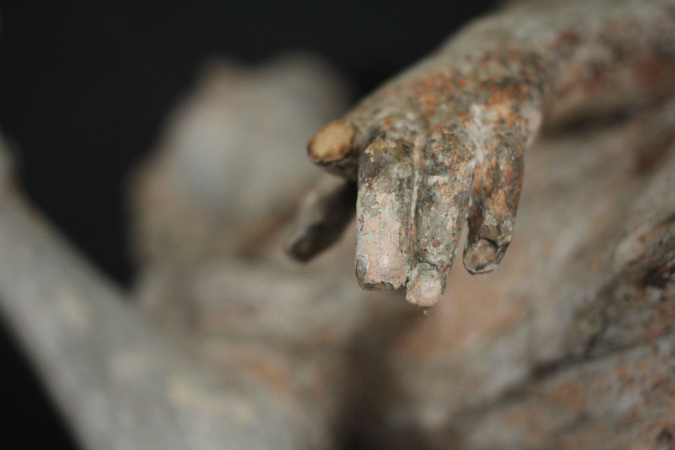 Miniatura: Coppia di angeli lignei, XVII secolo
