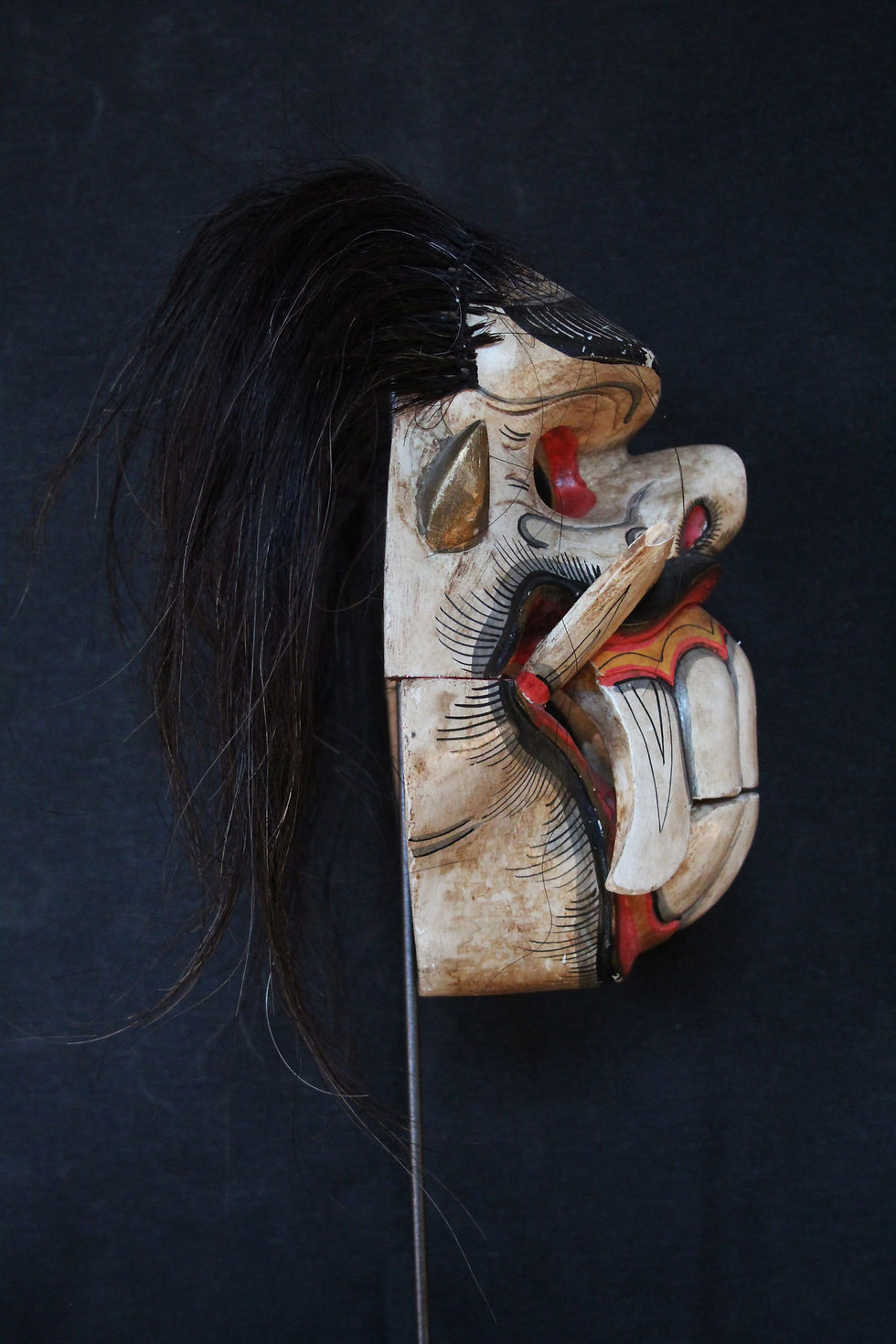Miniatura: Maschera balinese vintage Rangda Celuluk