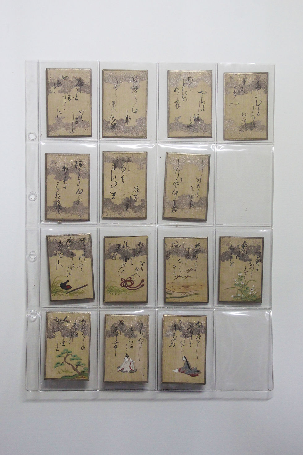 Miniatura: Set di 46 antiche carte giapponesi – Hyakunin Isshu