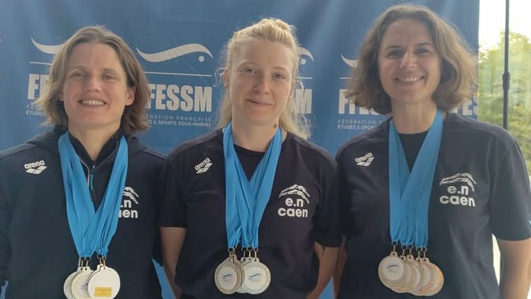 L’E.N. Caen brille aux championnats de Normandie de nage avec palmes