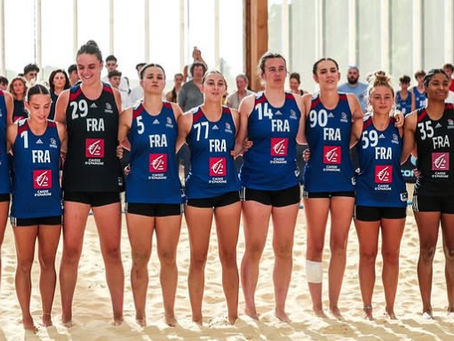 Emma Viogne (CL Colombelles) avec les Bleues en préparation à Houlgate
