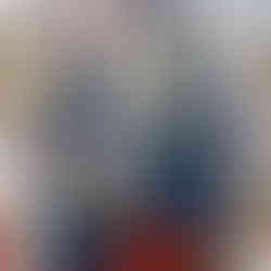 recycled shopping bag camping pattern