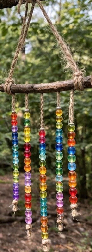Make your own beaded windchime