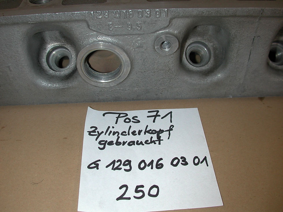 Miniaturbild: M129 250SE/SL W108, W113, W111  Zylinderkopf