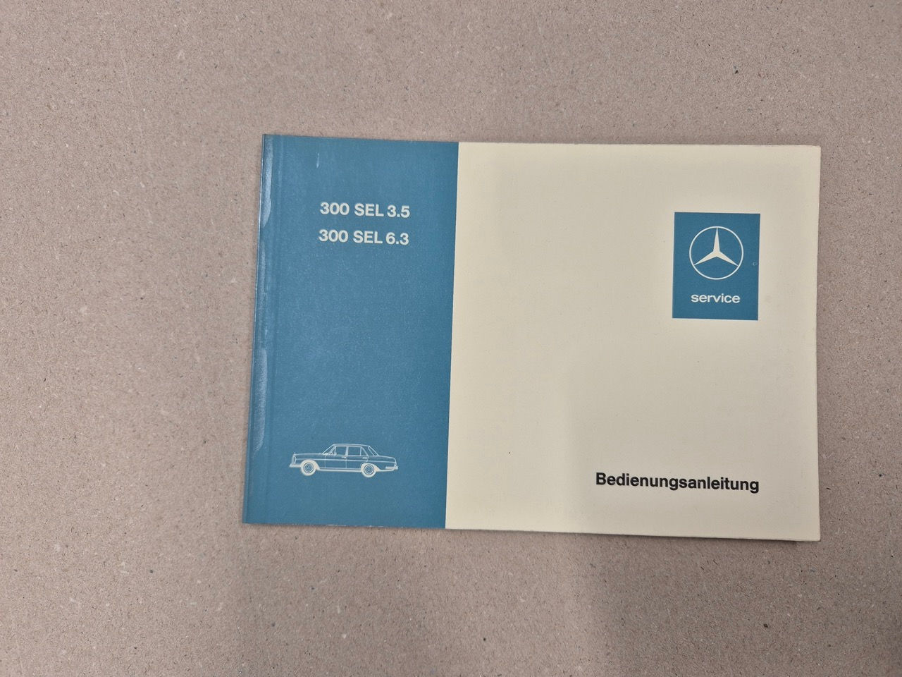 Mercedes-Benz Bedienungsanleitung 300 SEL 3.5, 300 SEL 6.3 Ausgabe H