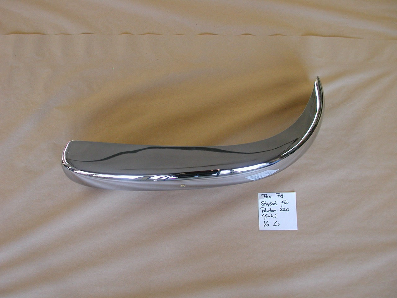 Stoßstange vorn links, Ponton 220 früh