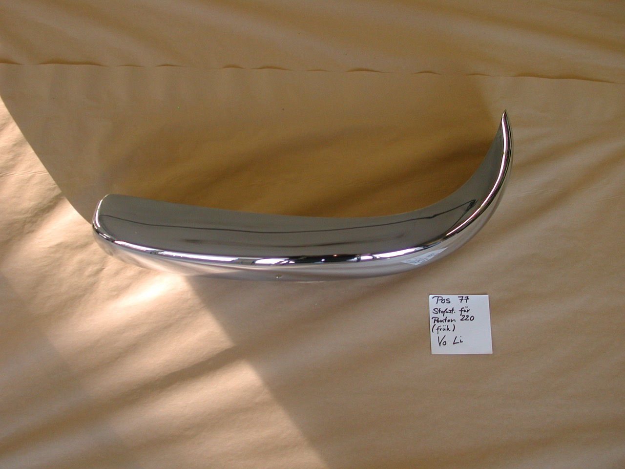 Stoßstange vorn links, Ponton 220 früh