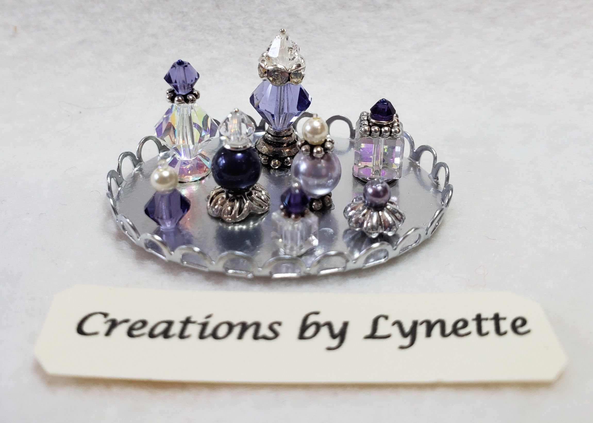 Swarovski Crystal Perfume Bottle Tray