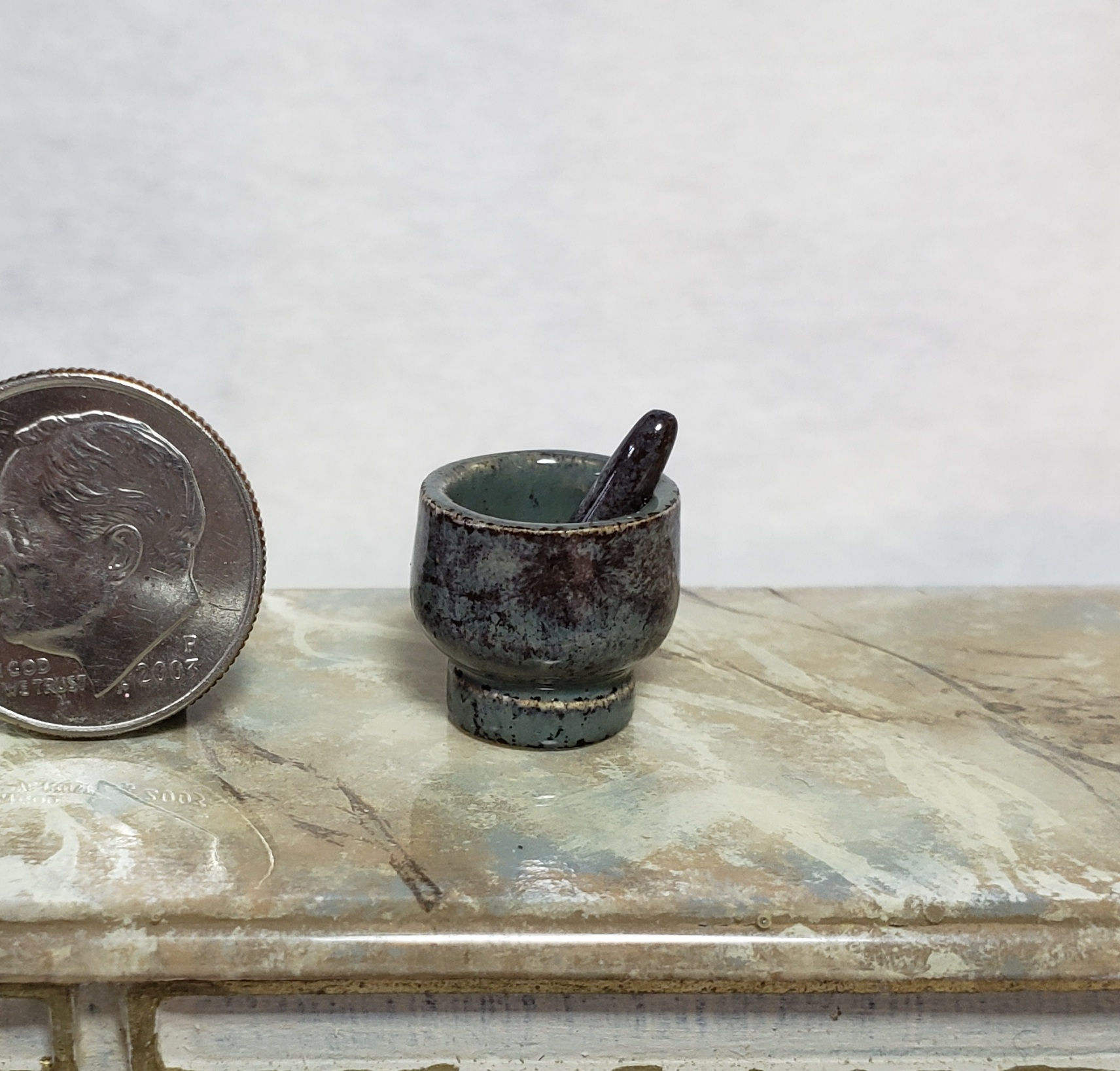 Granite Glazed Mortar and Pestle