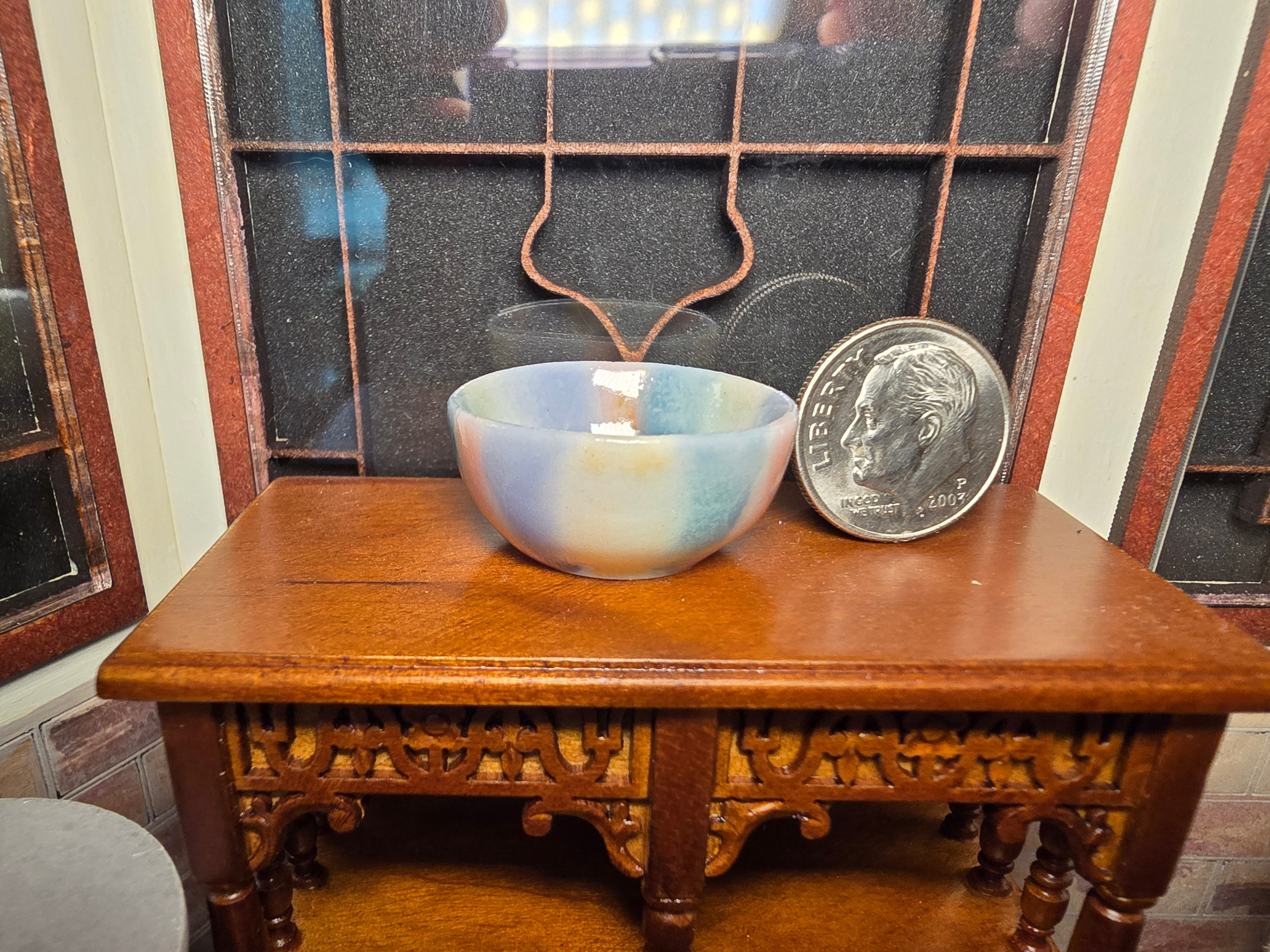 Pastel Striped porcelain Bowl