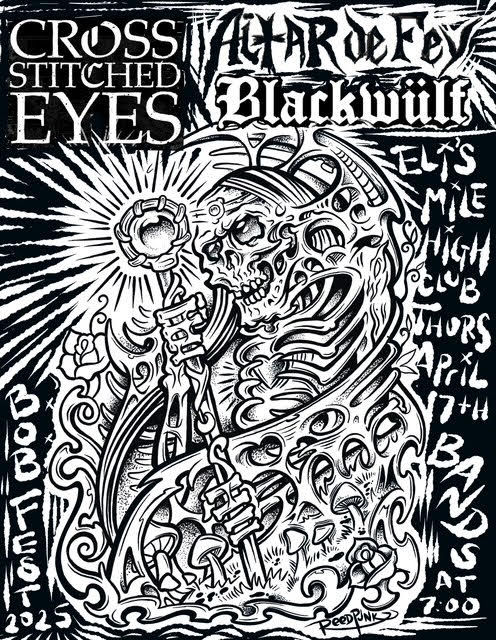 BOB FEST #29 - CROSS STITCHED EYES / ALTAR DE FEY / BLACKWULF