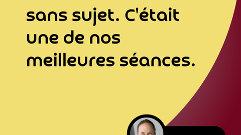 Le client qui arrive sans sujet