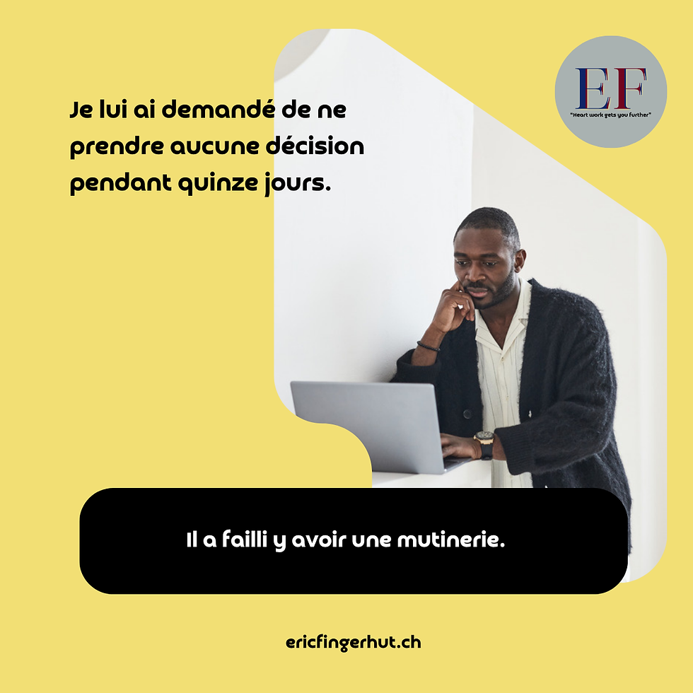 Quinze jours sans décider