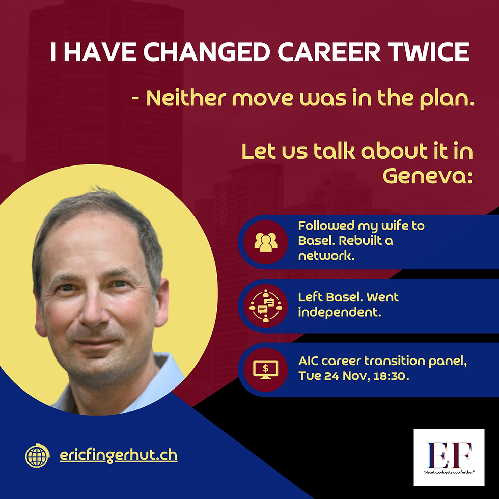 I have changed career twice