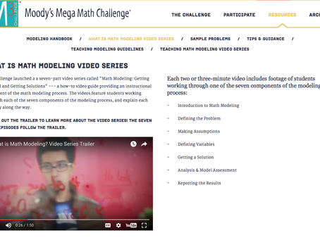 What is Math Modeling Video Series