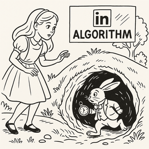 When did Linkedin algorithm become unwieldy and mad - the new Wonderland?