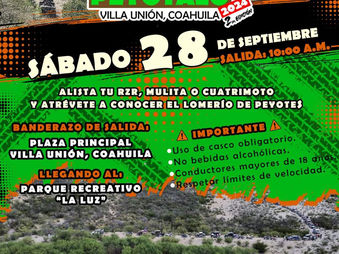 VILLA UNIÓN INVITA AL GRAN EVENTO DEL PEYOTAZO 2024